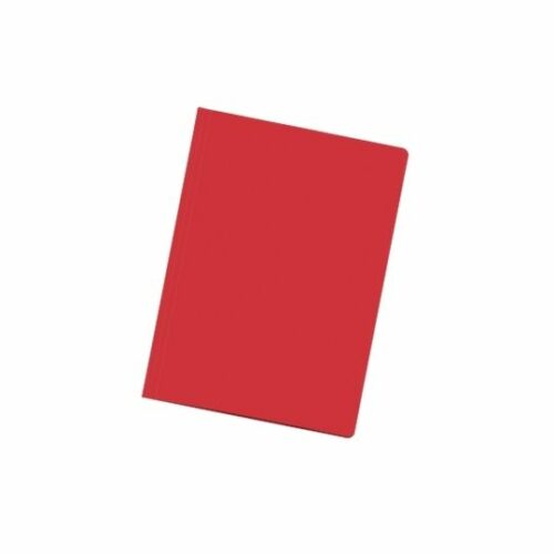 Subcarpeta A4 color roja cartulina 180 grs. con ranura para fastener