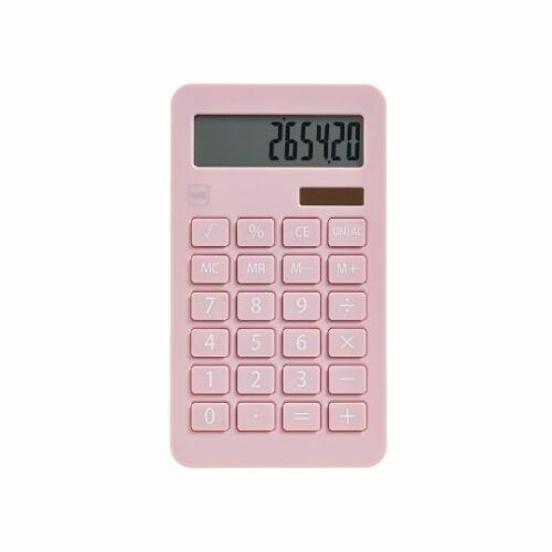 Calculadora sobremesa mediana de 10 dígitos en color azul o rosa, con teclas grandes y pantalla LCD incluye tambien bateria. Fabricado en material ABS que le aporta mayor resistencia y durabilidad dando asi una pieza mas robusta pero a su vez con un acabado y tacto extrasuave. Por toda la gama y linea de este produccto se convierte en el complento perfecto para tu oficina o el escritorio de casa, ideal para regalo. Medida 9,5 x 17,5 x 1 Cm.